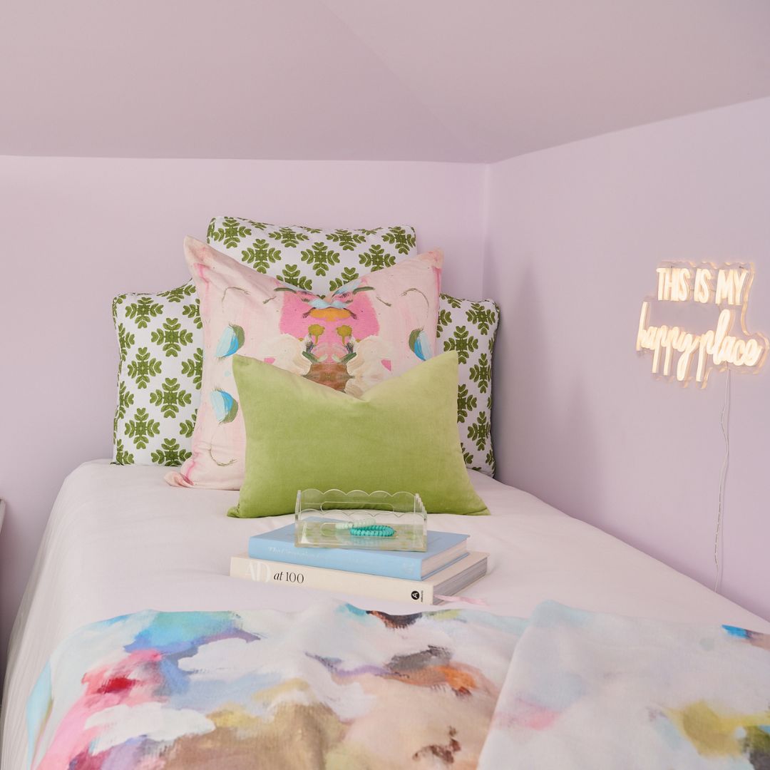 The Headboard Pillow® - Brushstrokes Green Twin XL