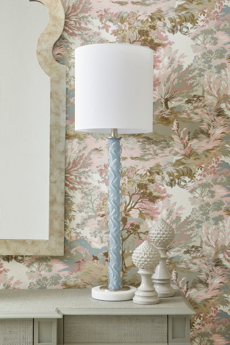 Artichoke Finial - Gray (Small) ceramic porcelain with gray glaze finish, lifestyle with larger size