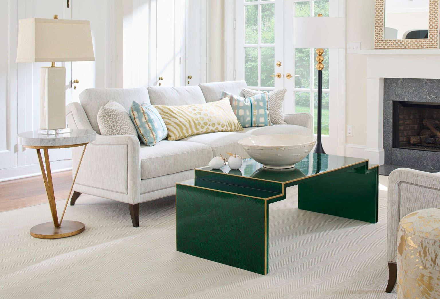 Becker Vase Lamp - Cream lifestyle setting