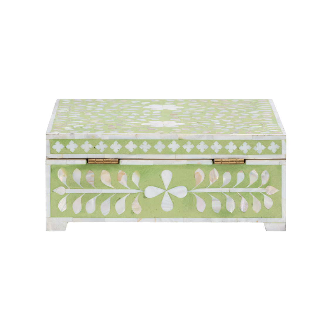 Bone Inlay Box - Green