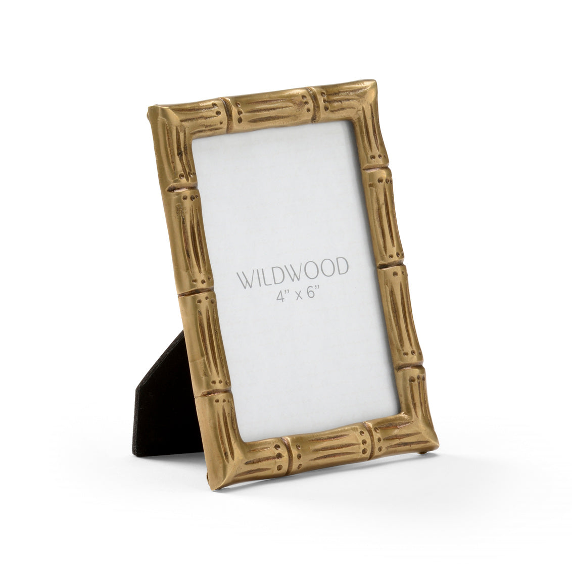 Brass Bamboo Photo Frame - 4x6 has an antique finish