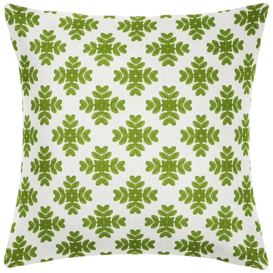 Brushstrokes Green Throw Pillow