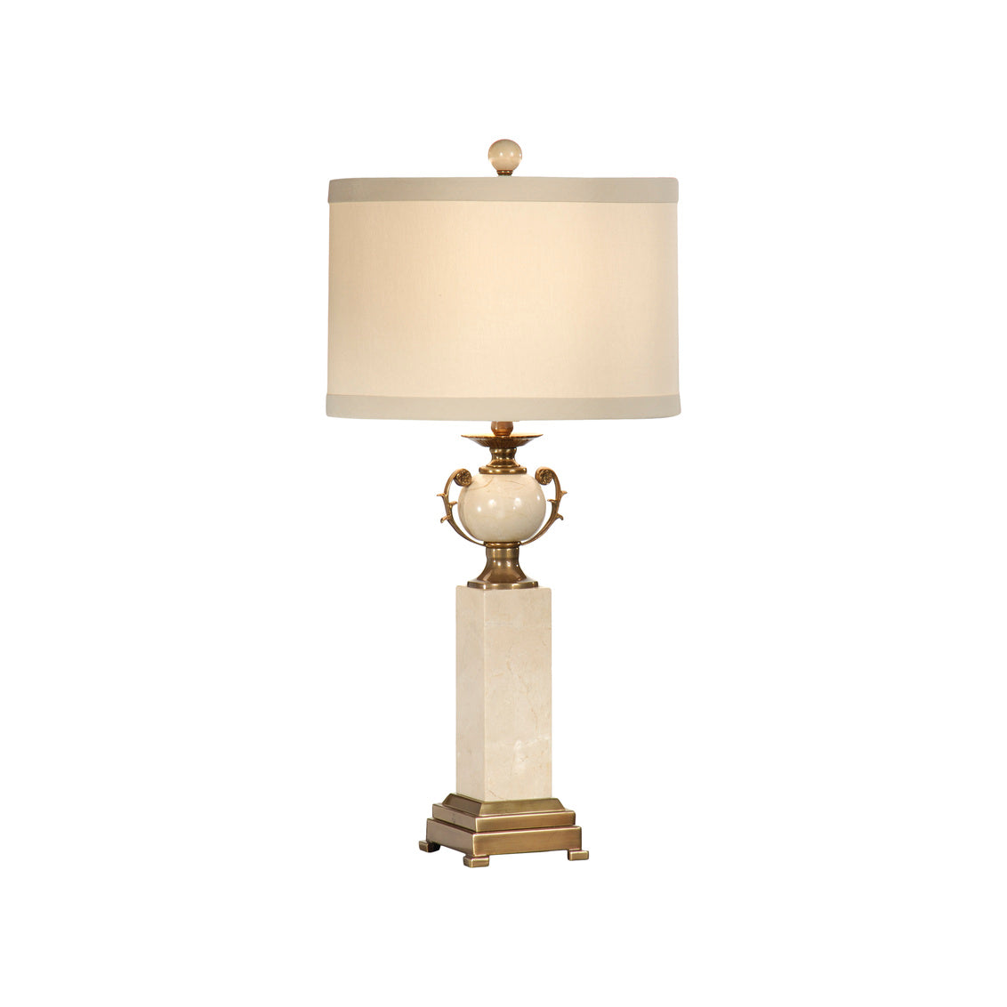 Column Urn Table Lamp crafted from genuine marble