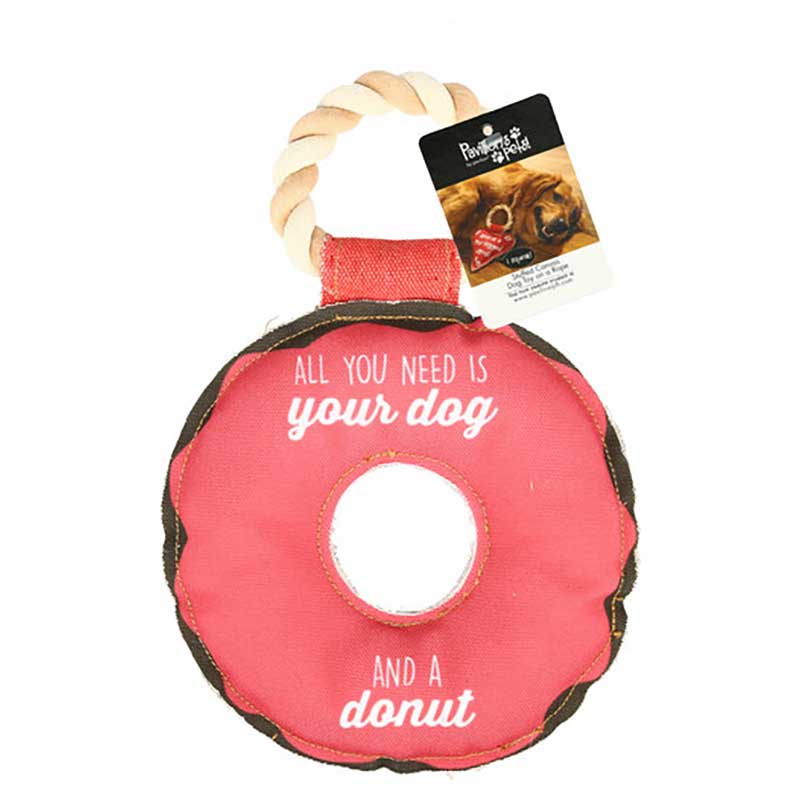 Dog and A Donut Chew Toy package