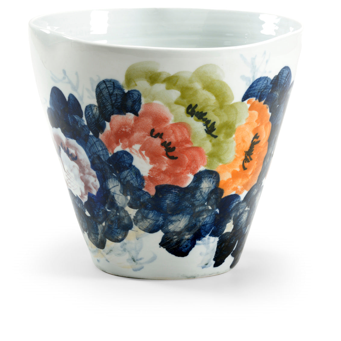 Garden City Planter in blue, green, orange and red