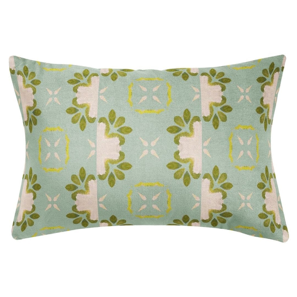 Primrose Blue Throw Pillow 14"x20" lumbar