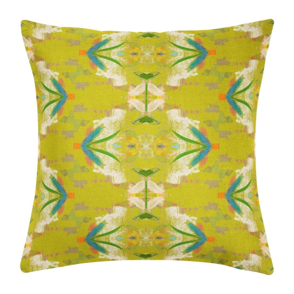 English Garden Citron Throw Pillow 22"
