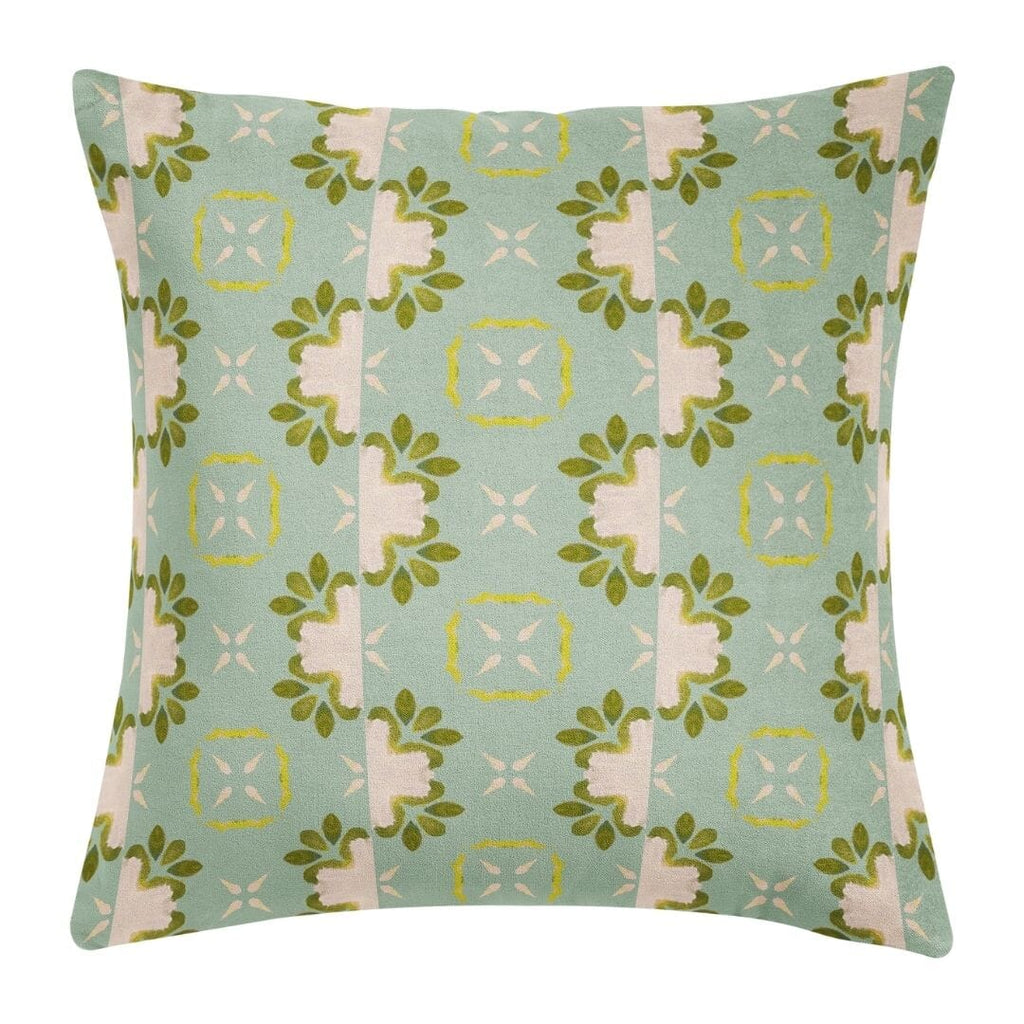 Primrose Blue Throw Pillow 22"