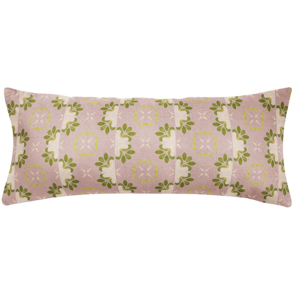 Primrose Mauve Throw Pillow 14"x36" bolster
