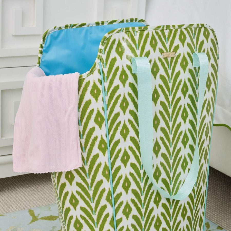 Petite Frond Green Laundry Bag is lightweight and roomy