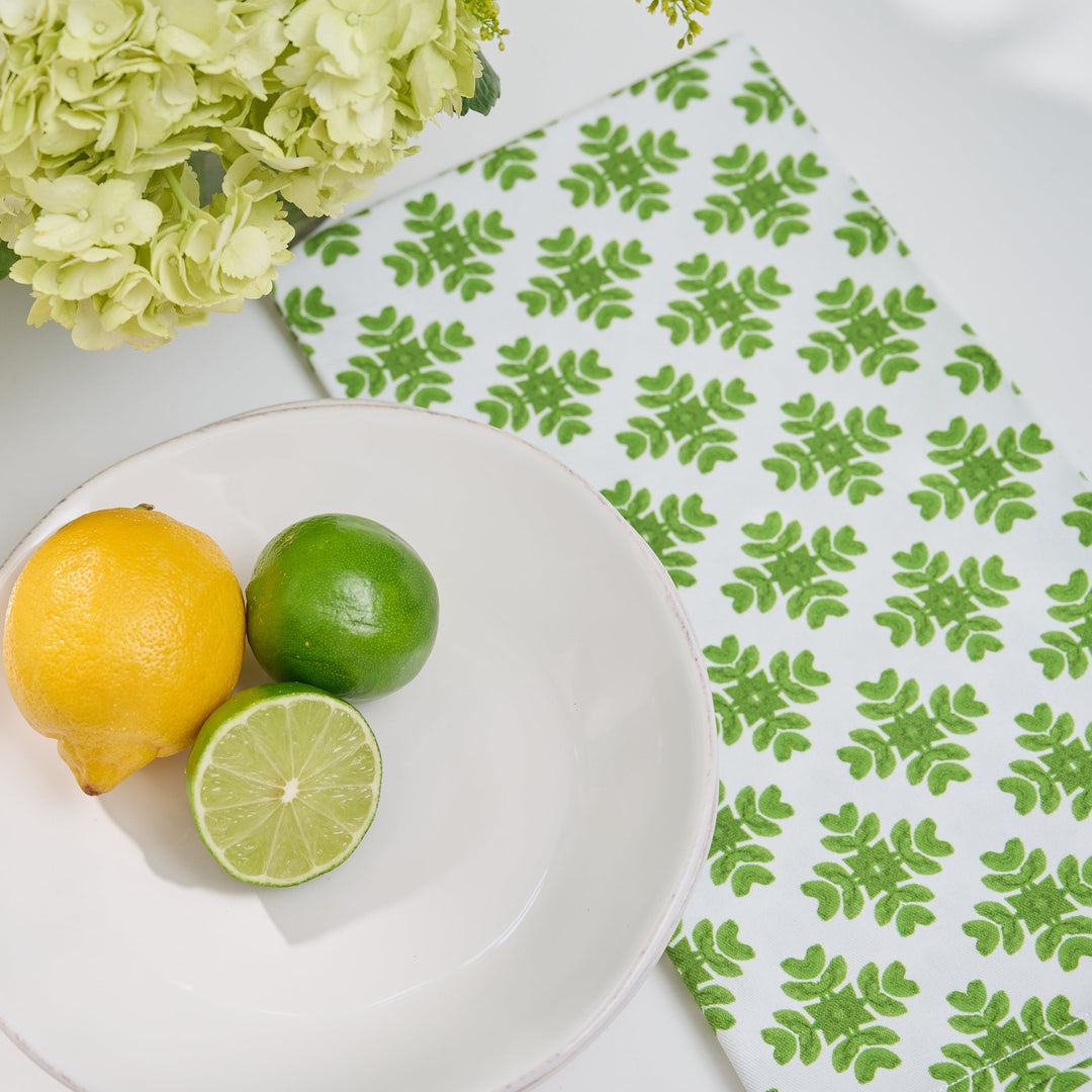 Brushstrokes Green Tea Towel