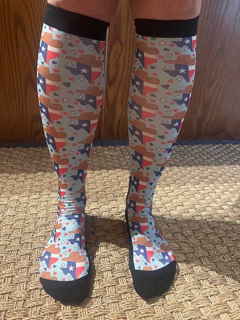 Limited Texas Hearts Dream & Do Boot Socks UGC