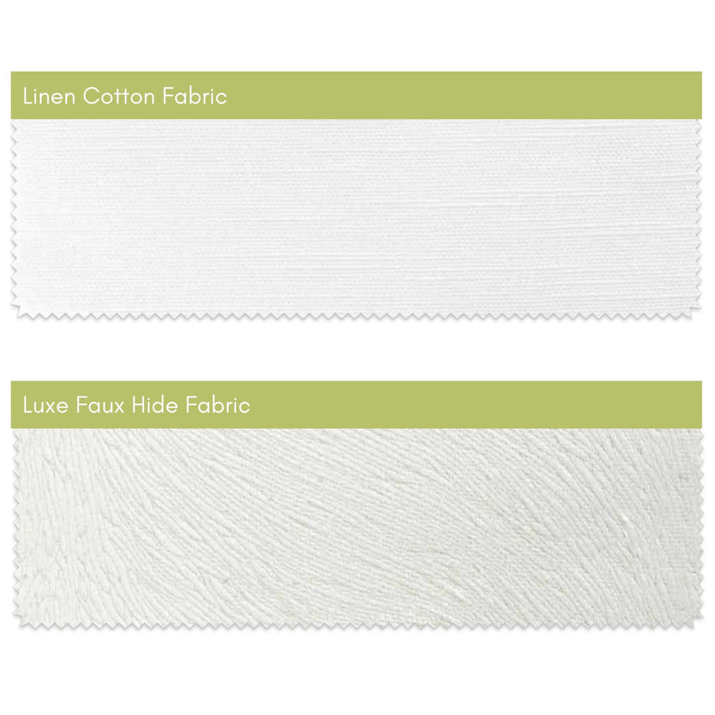 Comparison of Faux Hide and Linen Cotton fabrics