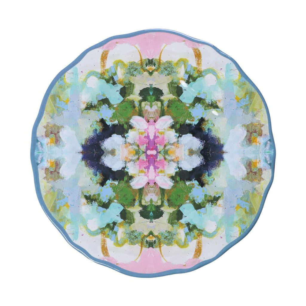 Nantucket Bloom Melamine Plate is lighweight and shatterproof