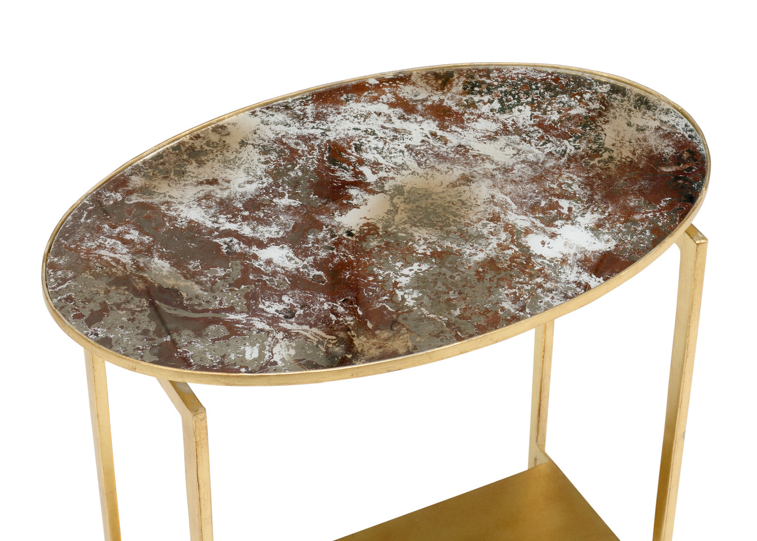 Rockefeller Table acid washed mirror top