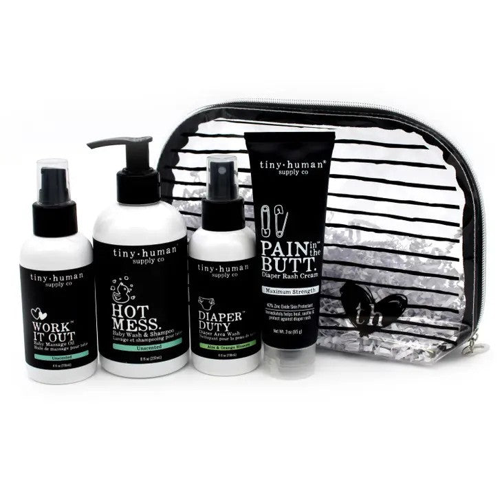 Tiny Human Essentials Gift Set stripes