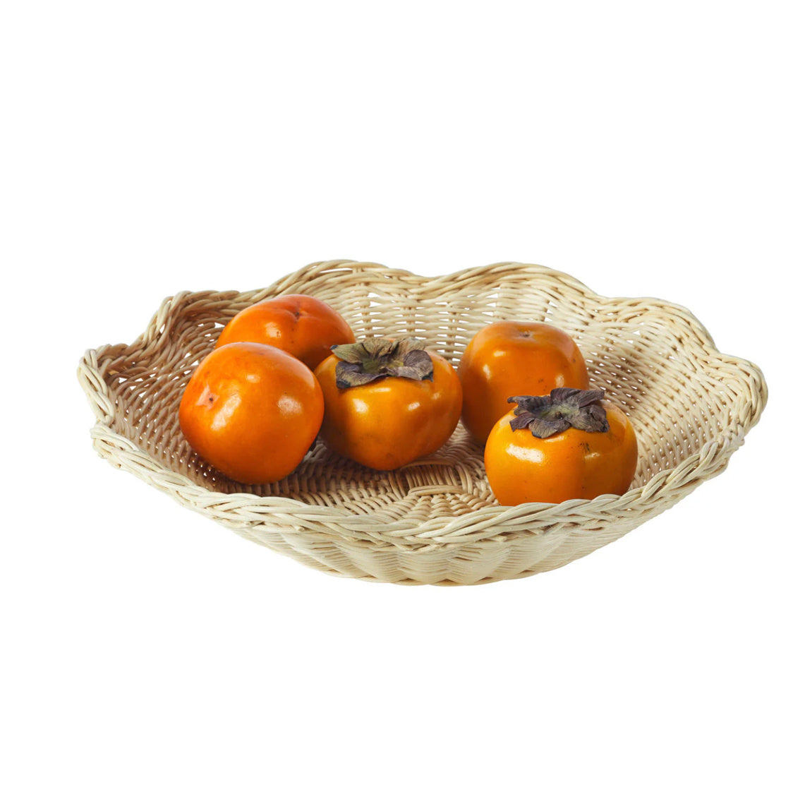 Wavy Wicker Tray by Amanda Lindroth is perfect to corral fruits and veggies in the kitchen