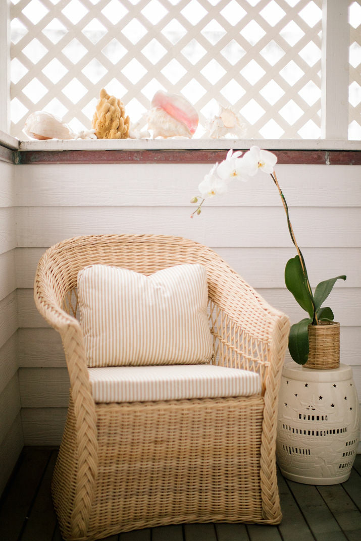 Worth Chair by Amanda Lindroth makes for a cozy corner chair