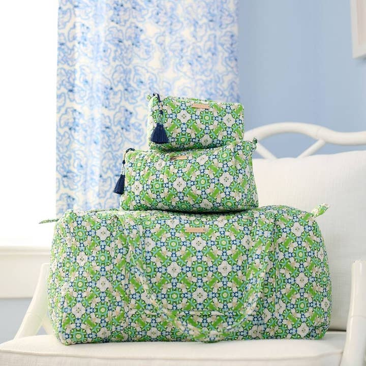 Serendipity Signature Duffel Bag has complementing accessories