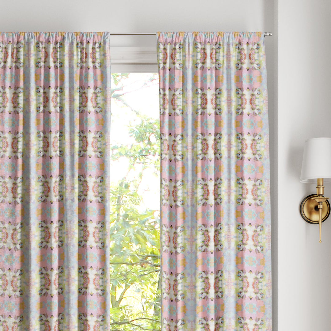 Brooks Avenue Pink Curtain Panels