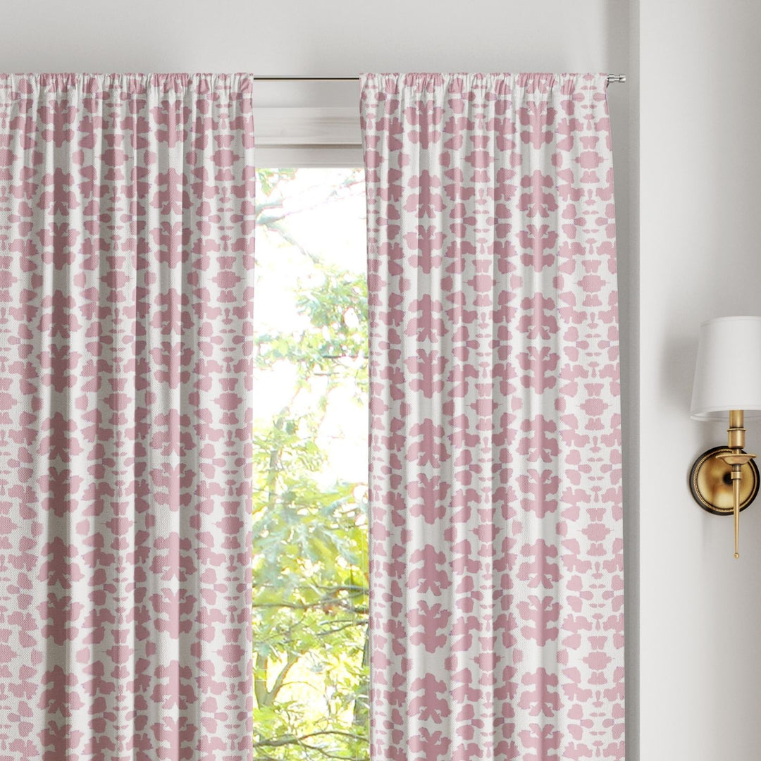 Chintz Rose Curtain Panels