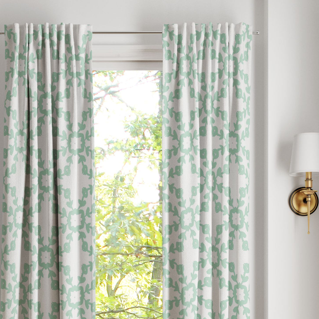 Highlands Aqua Curtain Panels