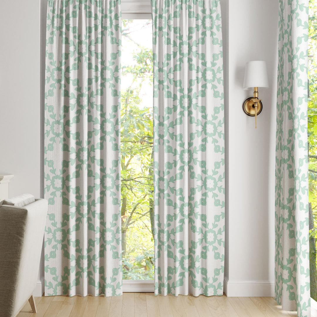Highlands Aqua Curtain Panels