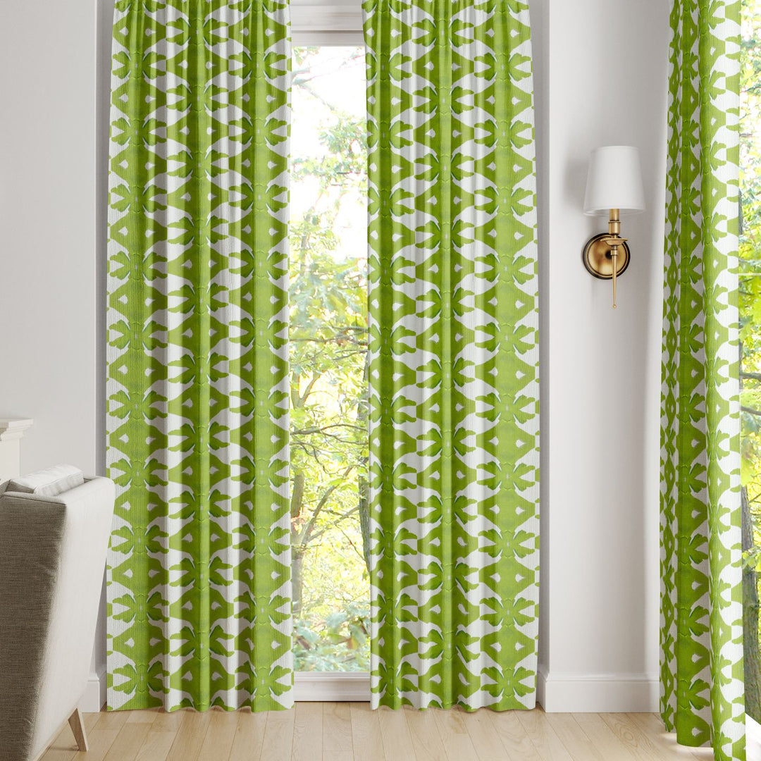 Palm Green Curtain Panels