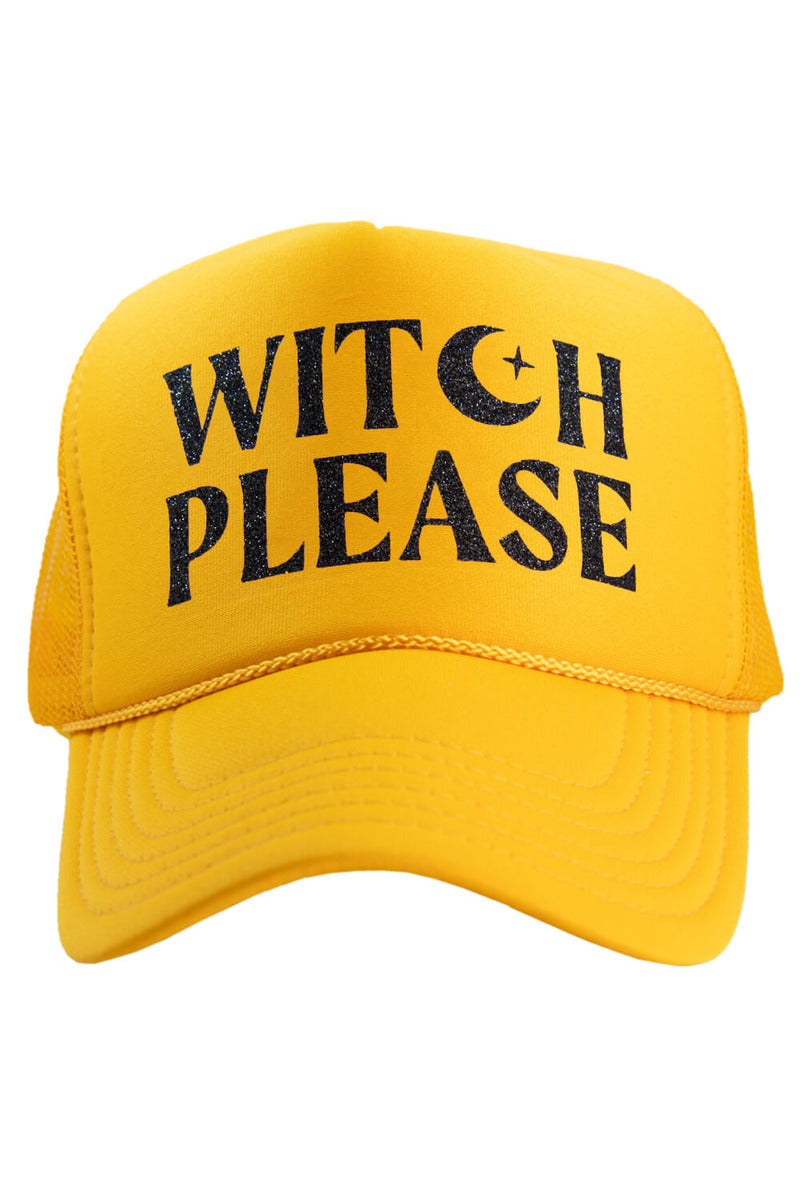 Witch Please Foam Trucker Hat - orange
