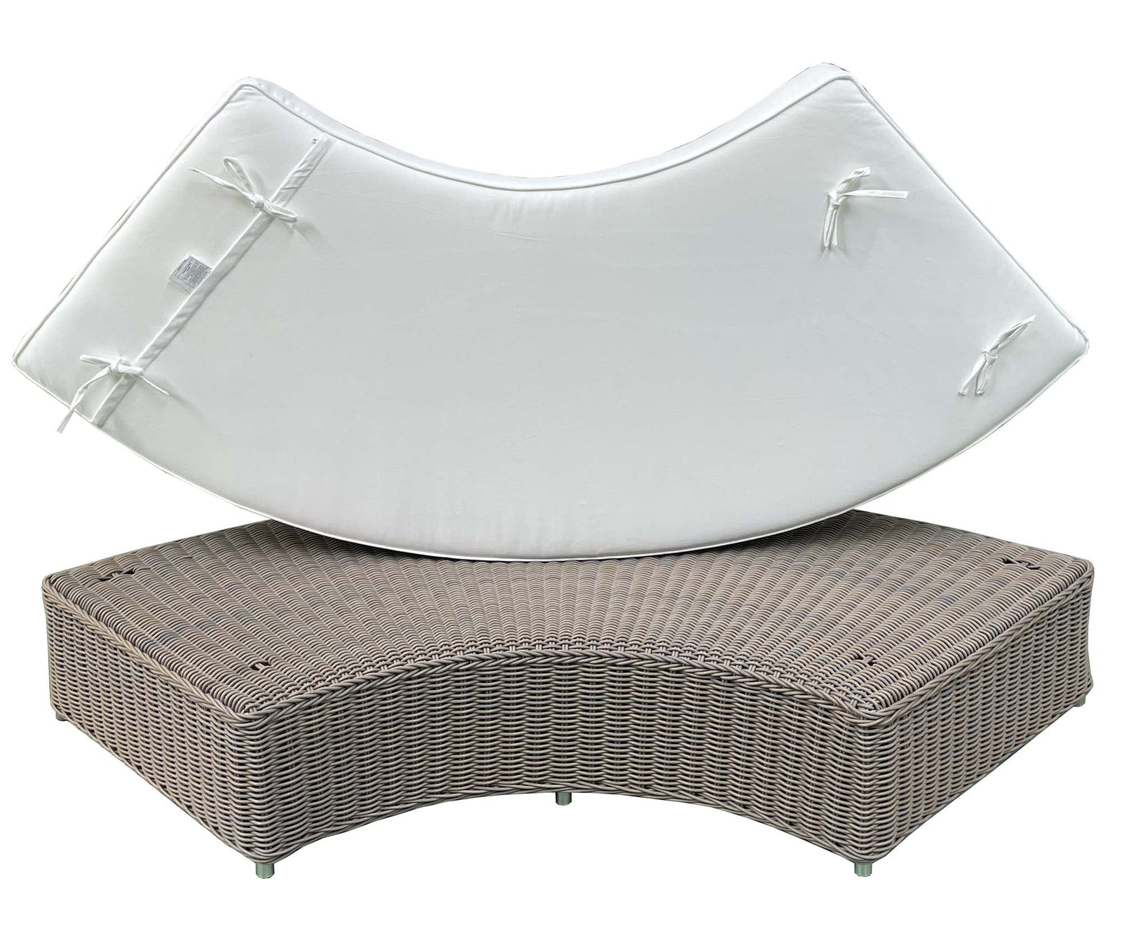 Barbados Outdoor Rounded Bench tie downs