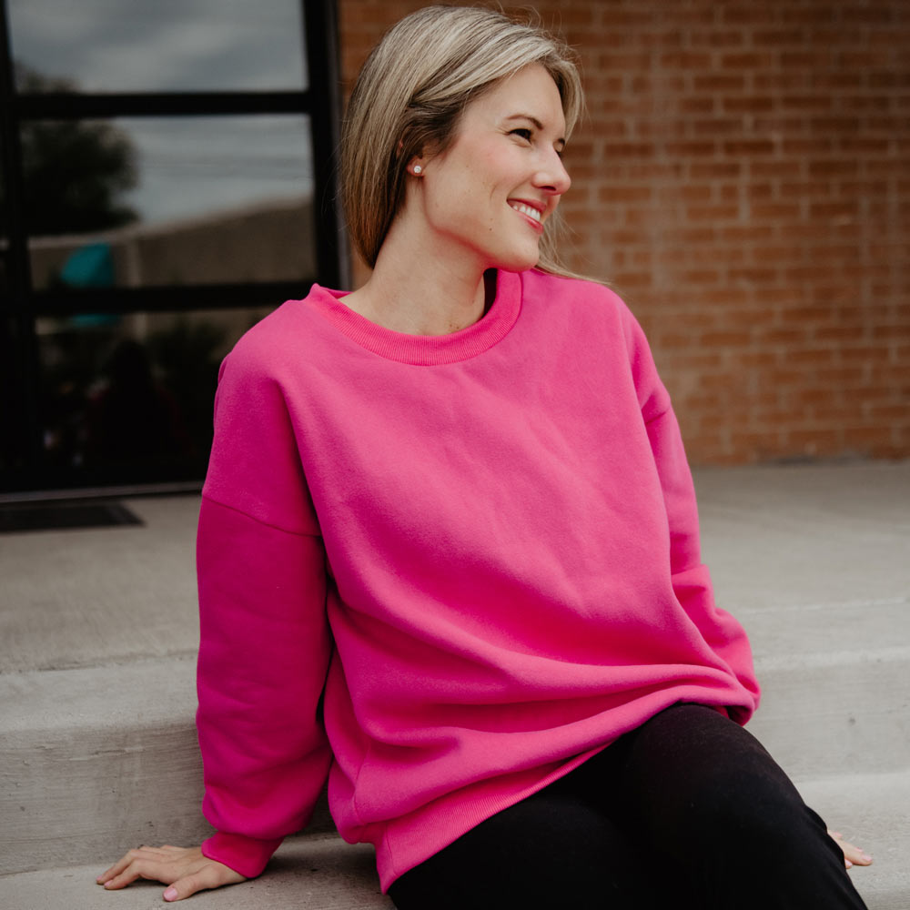 Hot Pink Women's Sweatshirt
