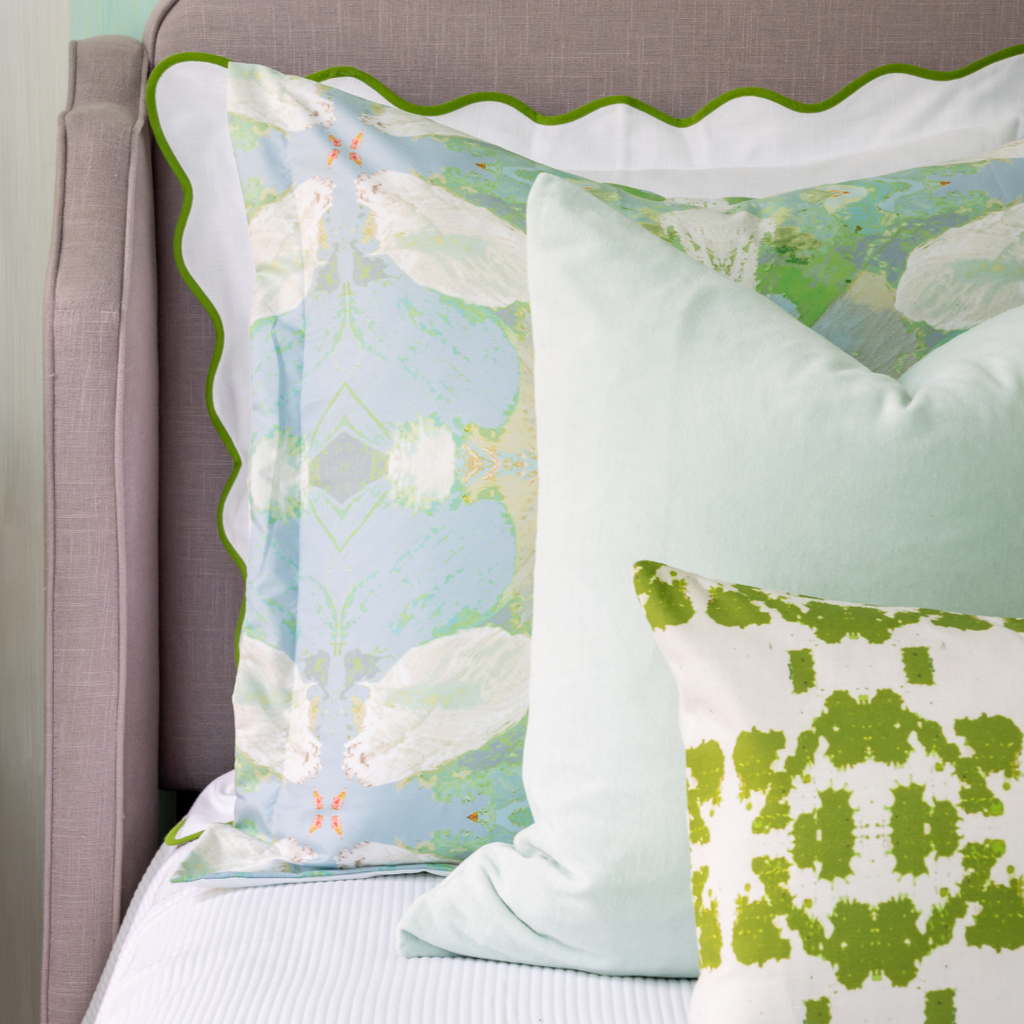 Elephant Falls Duvet Cover and complementary pillows and shams