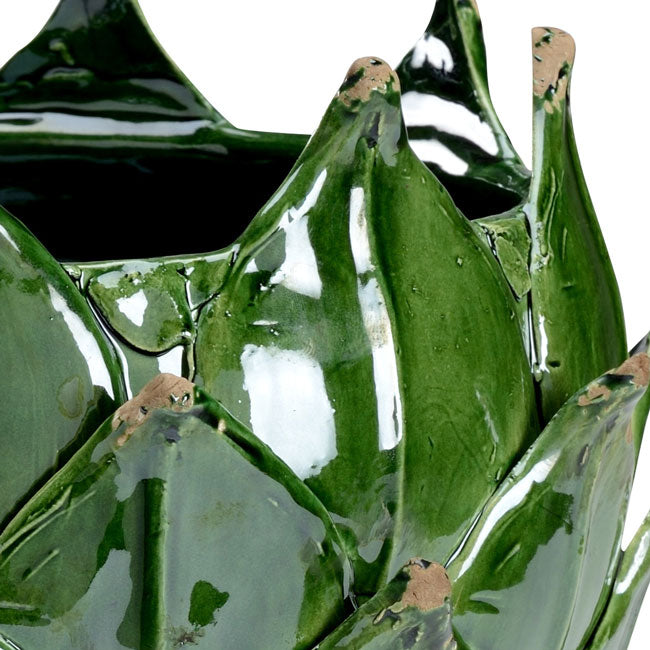 Green Leaf Vase