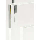 Clear Crystal Bookends Closeup