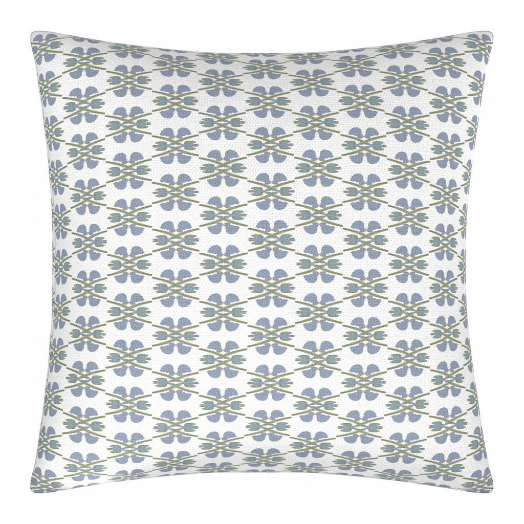 Clover Sky Linen Pillow from Laura Park Designs, 22" square