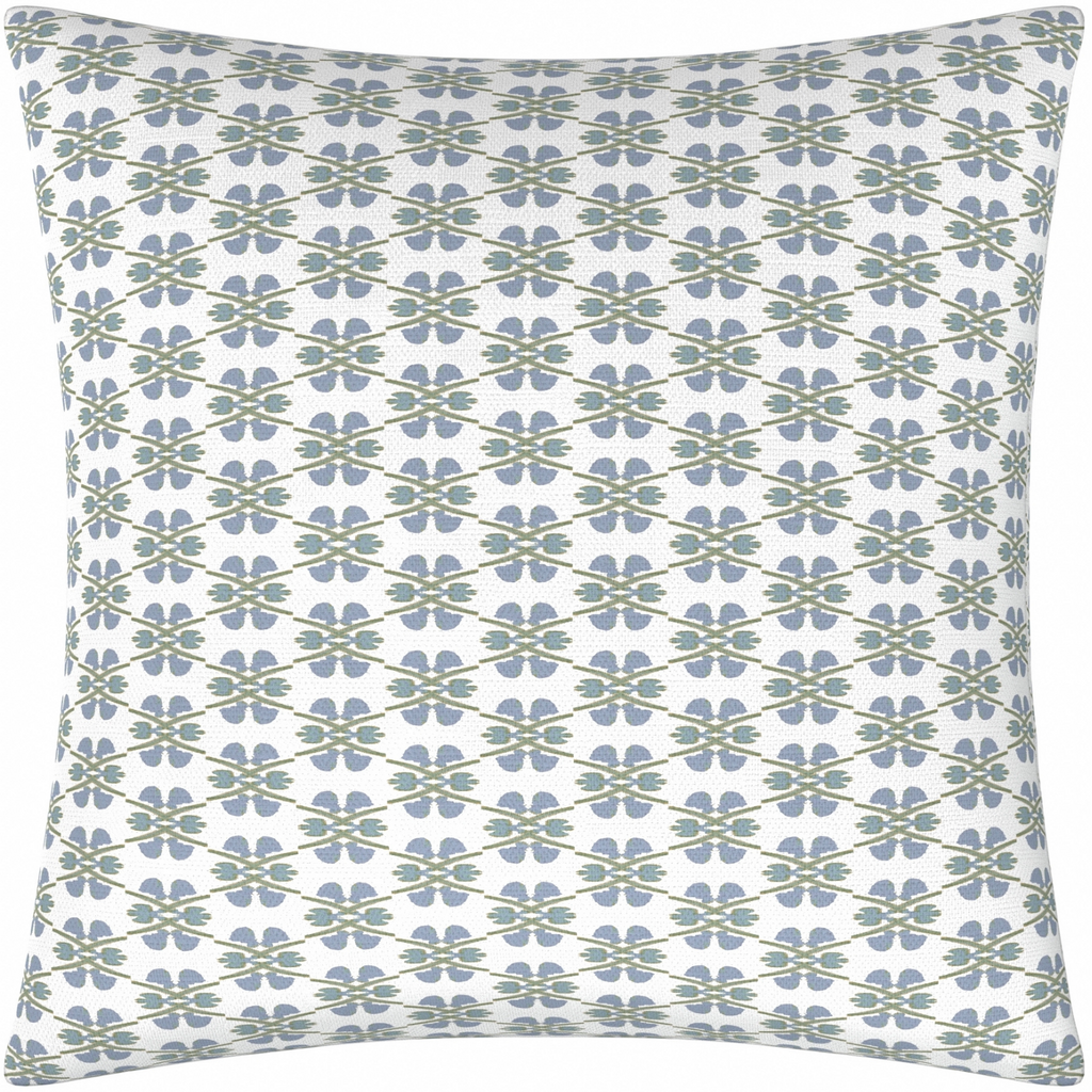 Clover Sky Linen Pillow from Laura Park Designs, 26" square