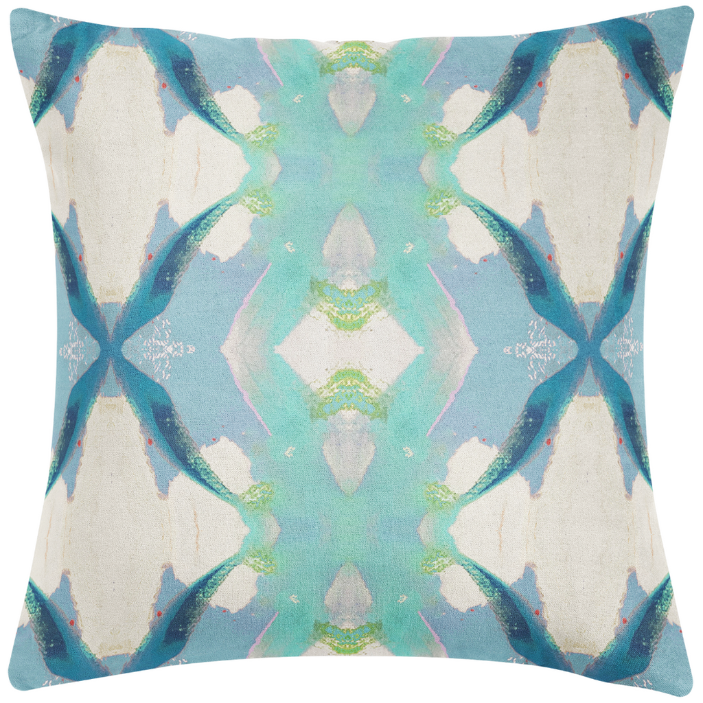 Jasmine Blue Indoor Throw Pillow 26" square