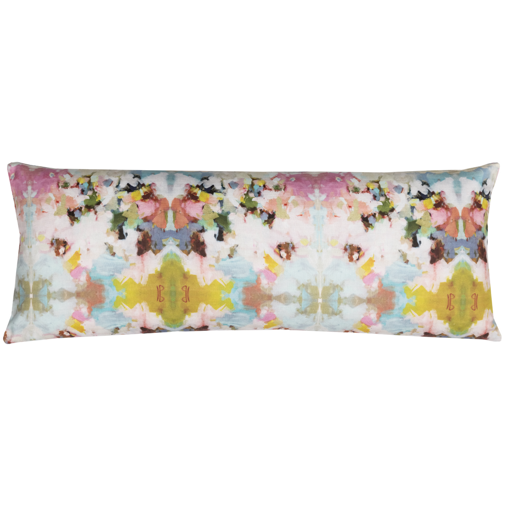 Little Chapel Linen Throw Pillow 14" x 36" bolster