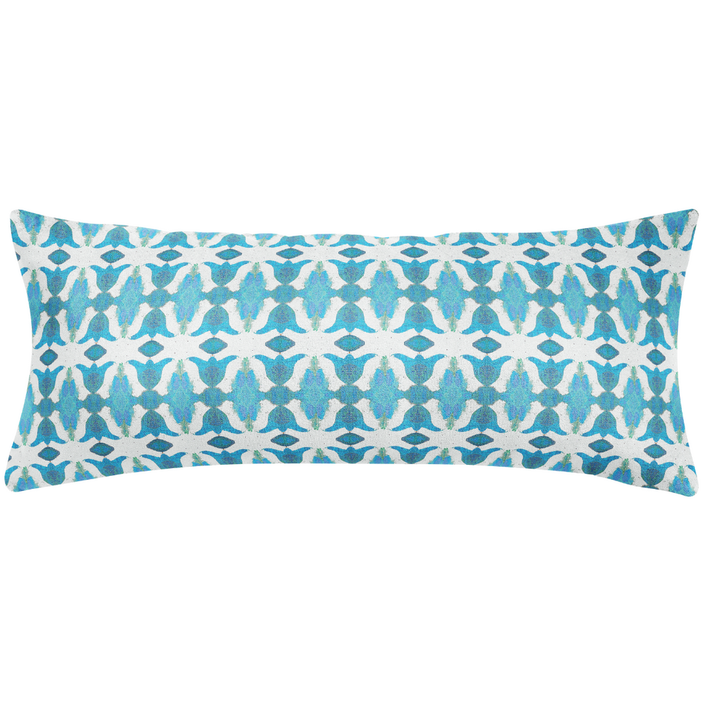 Spice Market Blue Throw Pillow 14" x 36" bolster