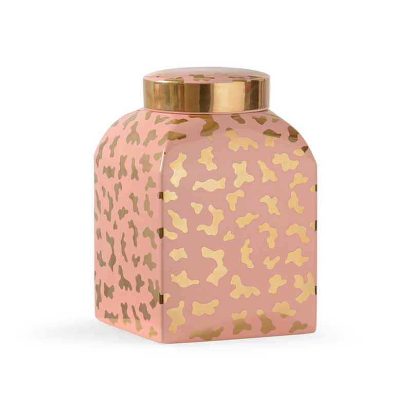Jungle Ginger Jar in coral by Shayla Copas from Chelsea House