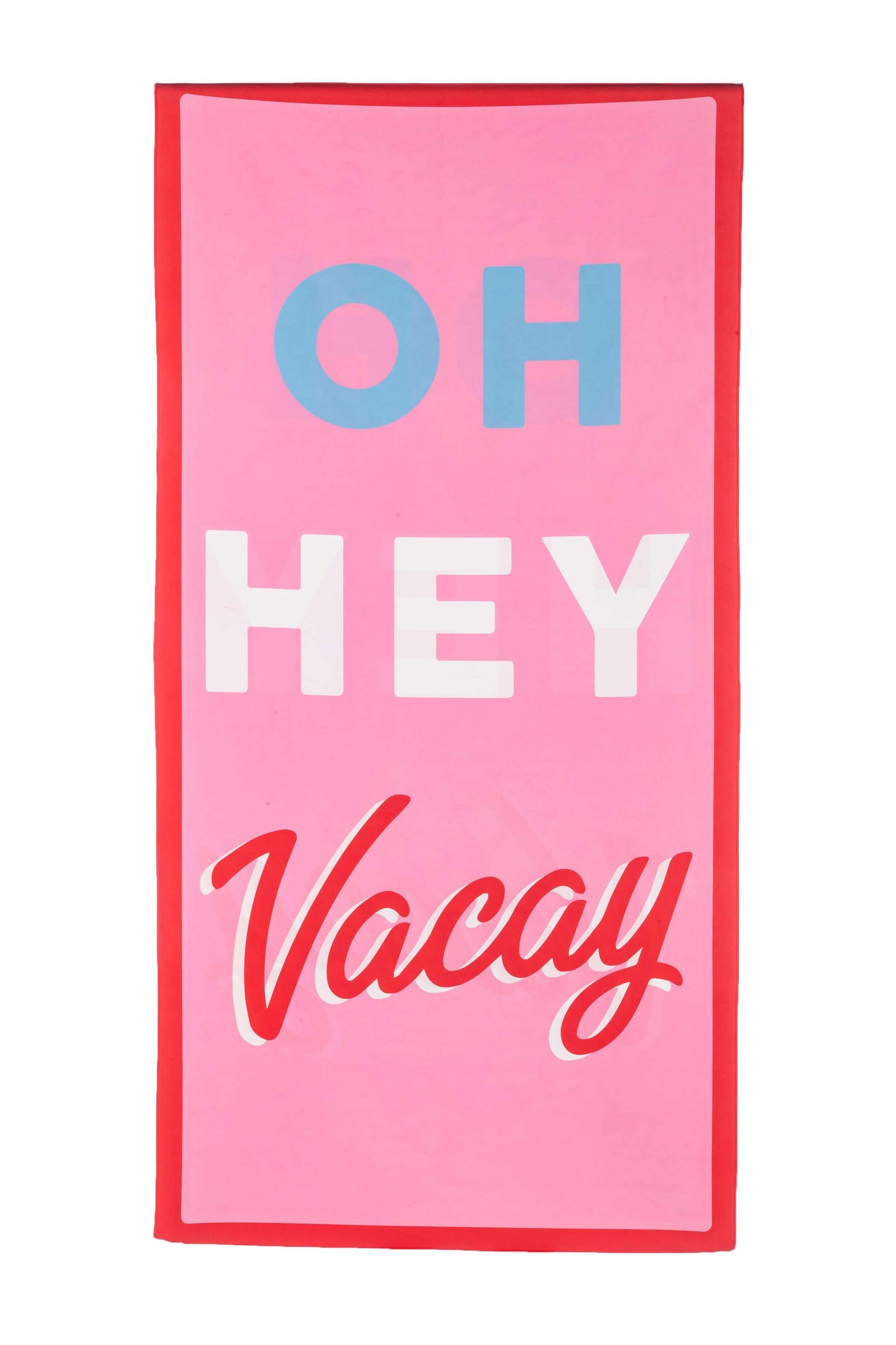 Oh Hey VacAy Quick Dry Beach Towel is super absorbent