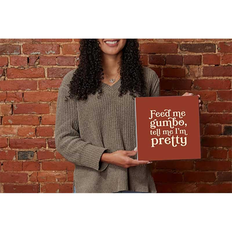 Louisiana Gumbo Wood Block