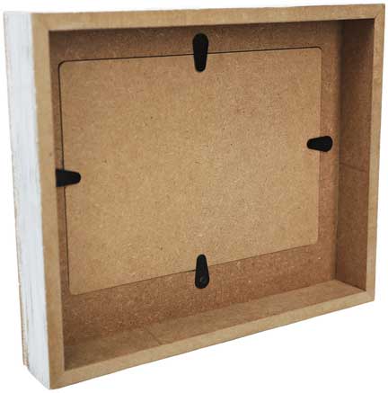 Nauti People photo frame for the water lover 5x7 photo MDF frame back view