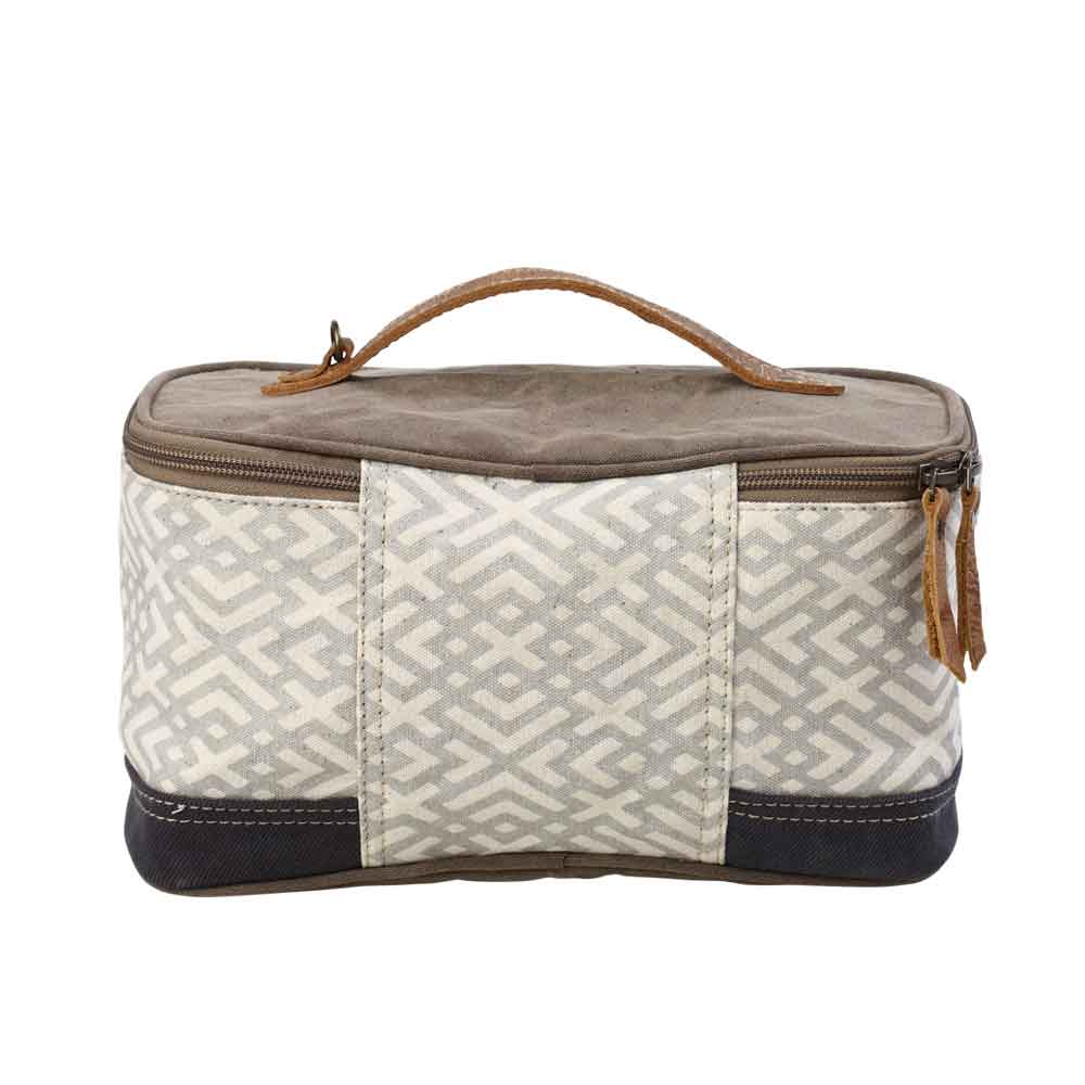 X Design Shaving Kit Bag by Myra Bag Harley Butler Trading Company Back Image