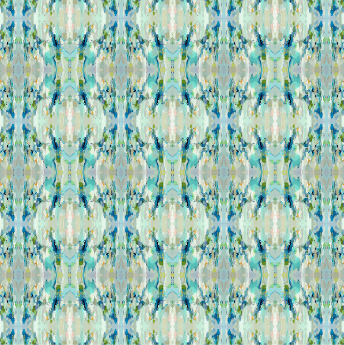 Wintergreen duvet cover in a variety of soft green shades from Laura Park Designs inner pattern