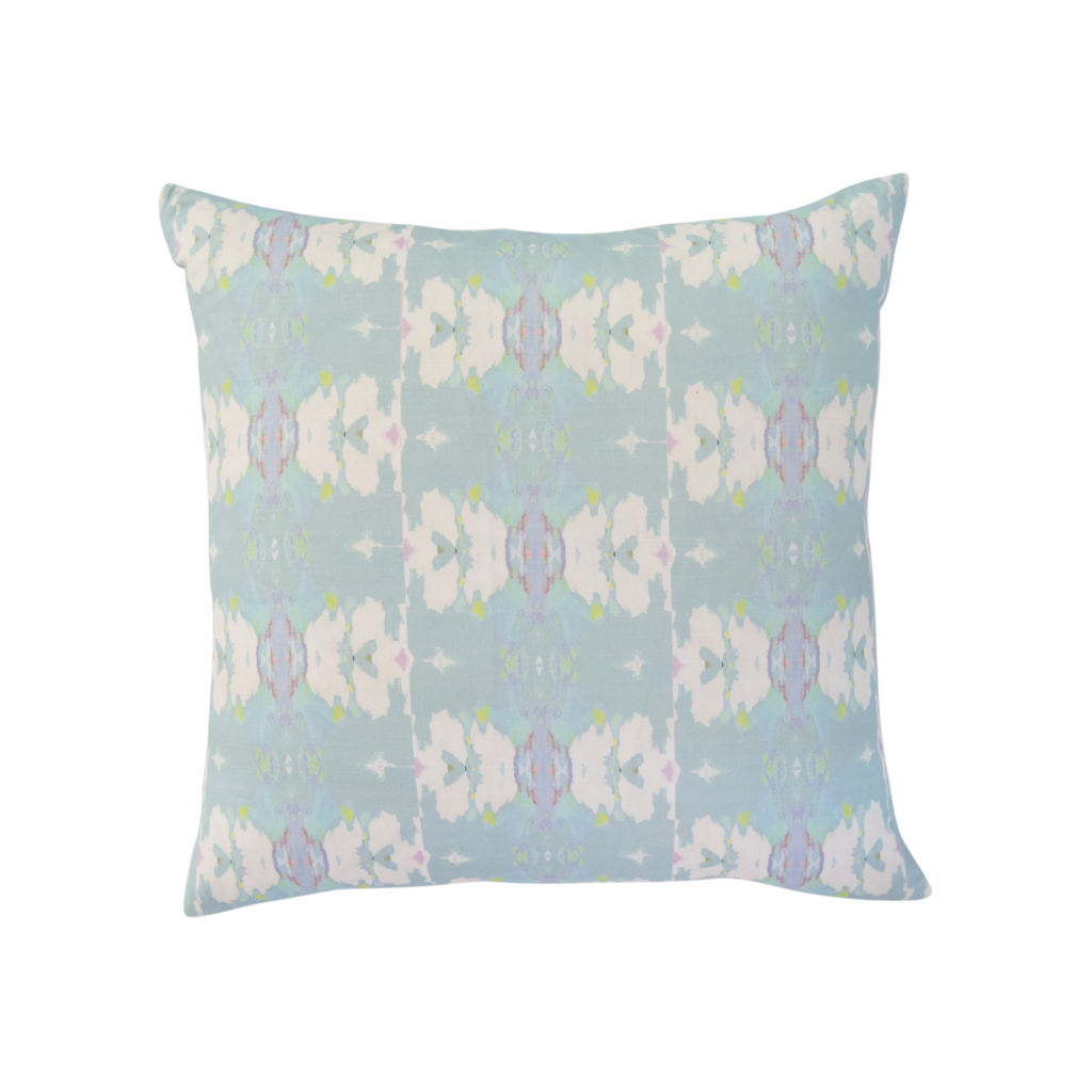Butterfly Garden Sky Linen Pillow from Laura Park Designs 22" square