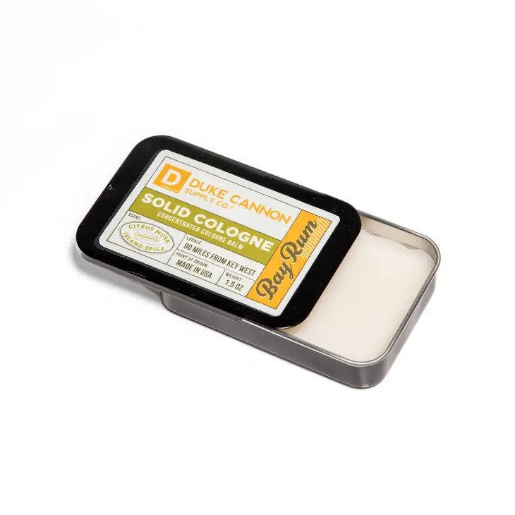 Solid Cologne, Bay Rum in a handy tin for use anywhere