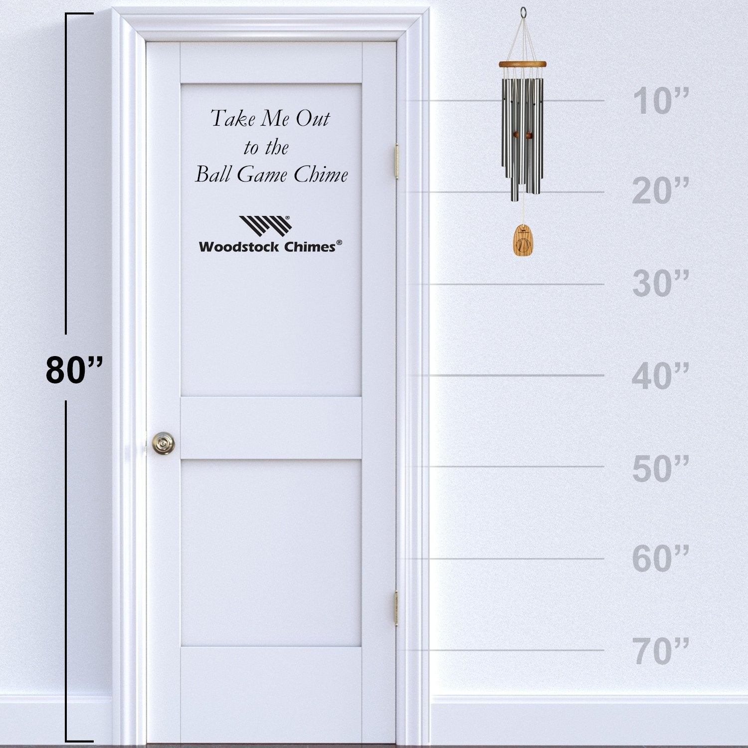 Take Me Out to the Ball Game Chime™ proportional hanging reference