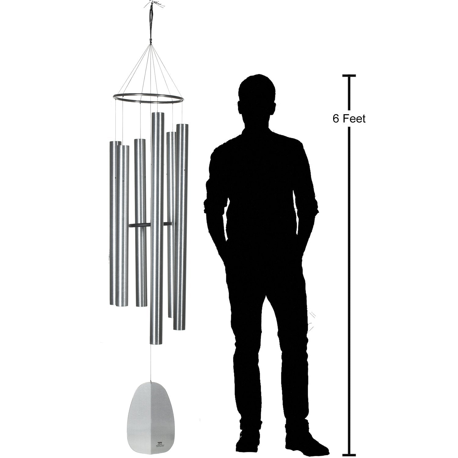 Windsinger Chimes of King David™ - Silver proportional hanging reference