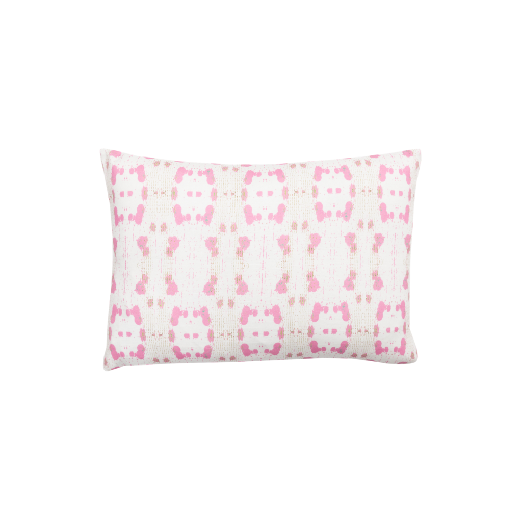 Cheetah Pink Linen Pillow 14" x 20" lumbar
